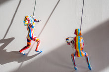 Load image into Gallery viewer, 7 Piece Climbing Sculpture Wall Art Gift For Home Decor Interior Design Rock Climbing Man Contemporary Artwork woman Mixed Lines Positions