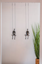 Load image into Gallery viewer, 2 piece set 3D Sculpture Swing Gift For Home Decor Interior Design UNIQUE AND AMAZING Hand made and hand painted Bronze