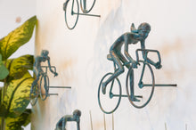 Load image into Gallery viewer, 4 piece 3D Sculpture Bicycle Wall Art Gift For Home Decor Interior Design UNIQUE AND AMAZING floating 2 Couple Bronze
