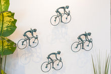 Load image into Gallery viewer, 4 piece 3D Sculpture Bicycle Wall Art Gift For Home Decor Interior Design UNIQUE AND AMAZING floating 2 Couple Bronze

