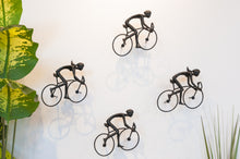 Load image into Gallery viewer, 4 piece 3D Sculpture Bicycle Wall Art Gift For Home Decor Interior Design UNIQUE AND AMAZING floating 2 Couple Black
