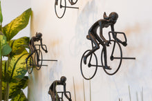 Load image into Gallery viewer, 4 piece 3D Sculpture Bicycle Wall Art Gift For Home Decor Interior Design UNIQUE AND AMAZING floating 2 Couple Black
