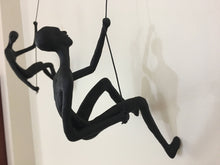 Load image into Gallery viewer, 2 Piece Climbing Sculpture Wall Art Gift For Home Decor Interior Design Rock Climber Climbing Man Contemporary Artwork Resin Alian