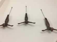 Load image into Gallery viewer, 3 Piece Diving Sculpture Wall Art Gift For Home Decor Interior Design Diving Man Contemporary Artwork BRONZE ANTIQUE