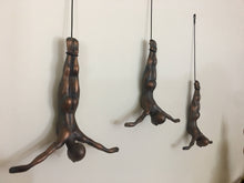 Load image into Gallery viewer, 3 Piece Diving Sculpture Wall Art Gift For Home Decor Interior Design Diving Man Contemporary Artwork BRONZE ANTIQUE