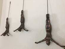 Load image into Gallery viewer, 3 Piece Diving Sculpture Wall Art Gift For Home Decor Interior Design Diving Man Contemporary Artwork BRONZE ANTIQUE