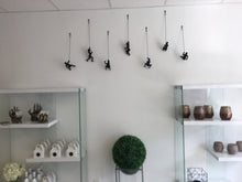 Load image into Gallery viewer, 7 Piece Climbing Sculpture Wall Art Gift For Home Decor Interior Design Rock Climbing Man Contemporary Artwork woman Black