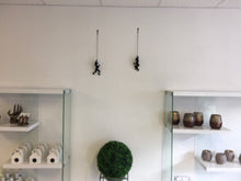 Load image into Gallery viewer, 2 Piece Climbing Sculpture Wall Art Gift For Home Decor Interior Design Rock Climbing Woman Contemporary Artwork Black