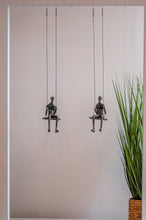 Load image into Gallery viewer, 2 piece set 3D Sculpture Swing Gift For Home Decor Interior Design UNIQUE AND AMAZING Hand made and hand painted Bronze
