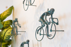 4 piece 3D Sculpture Bicycle Wall Art Gift For Home Decor Interior Design UNIQUE AND AMAZING floating 2 Couple Bronze