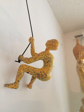 Load image into Gallery viewer, 3 Piece BIG Climbing Sculpture Wall Art Gift For Home Decor Interior Design Rock Climber Climbing Man Contemporary Artwork Resin MULTI
